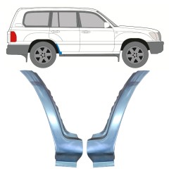 Reparaturblech unteres Teil hinterer Kotflügel für Toyota Land Cruiser J100 1998-2007 / Links+Rechts / Satz 9767