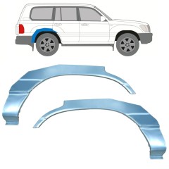 Reparaturblech Kotflügel hinten für Toyota Land Cruiser J100 1998-2007 / Links+Rechts / Satz 9766