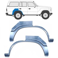 Reparaturblech Kotflügel hinten für Toyota Land Cruiser J60 1980-1990 / Links+Rechts / Satz 16147