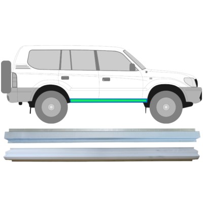 Reparaturblech innen + außen Schweller für Toyota Land Cruiser J90 1996-2002 / Links = Rechts (symmetrisch) / Satz 14852