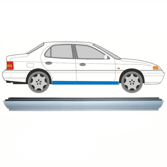 Reparaturblech Schweller für Hyundai Lantra 1990-1995 / Links = Rechts (symmetrisch) 8614