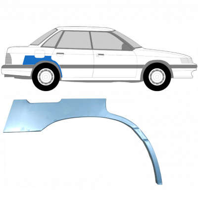 SUBARU LEGACY 1989-1994 RADLAUF REPARATURBLECH / RECHTS