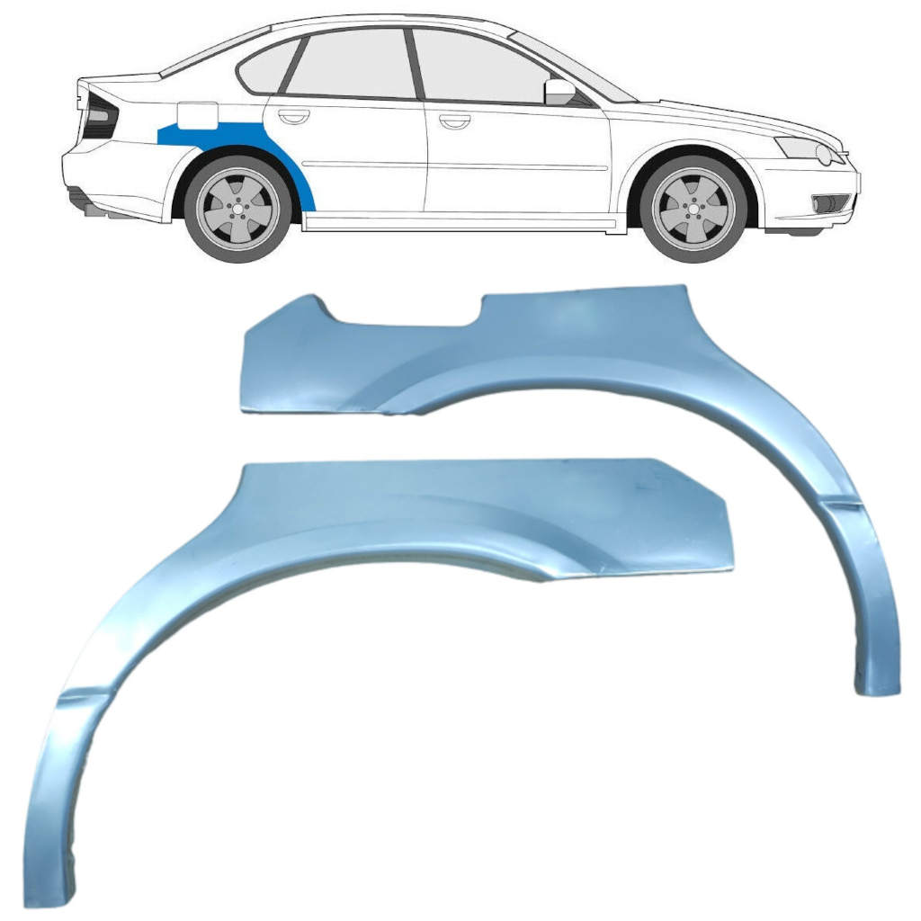Reparaturblech Kotflügel Hinten Für Subaru Legacy 1998-2004 / Links+Rechts / Satz 9189