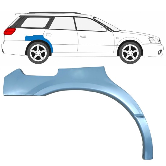 Reparaturblech Kotflügel hinten für Subaru Legacy 1998-2004 / Rechts / COMBI / SEDAN 5612