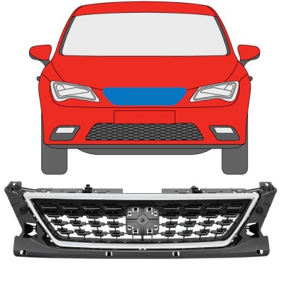 Kühlergrill für Seat Leon 2012-2020 / Satz 11477