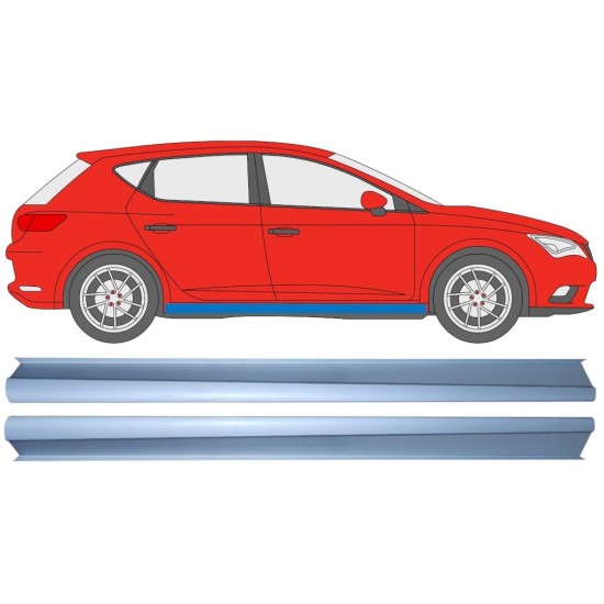 Reparaturblech unterer Schweller für Seat Leon 2012-2020 / Links+Rechts / Satz 16984