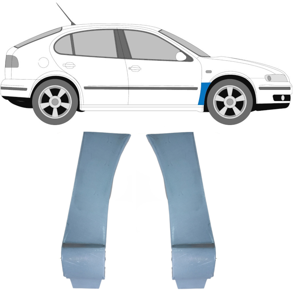 Reparaturblech Kotflügel Vorne Für Ford Focus 2004-2010 / Links+Rechts / Satz 9857