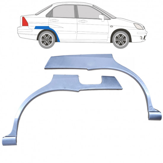 SUZUKI LIANA 2001-2007 RADLAUF REPARATURBLECH / SATZ