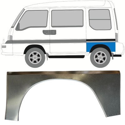 Reparaturblech Kotflügel hinten für Subaru Libero 1983-1998 / Links 15050