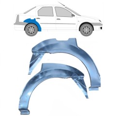 Reparaturblech Kotflügel hinten für Dacia Logan 2004-2009 / Links+Rechts / Satz 9632