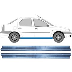 Reparaturblech Schweller für Dacia Logan 2004-2009 / Links+Rechts / Satz 11345