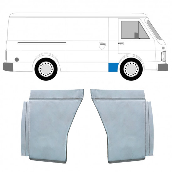 VOLKSWAGEN LT 1975-1996 VORNE KOTFLÜGEL NIEDRIG REPARATURBLECH / SATZ