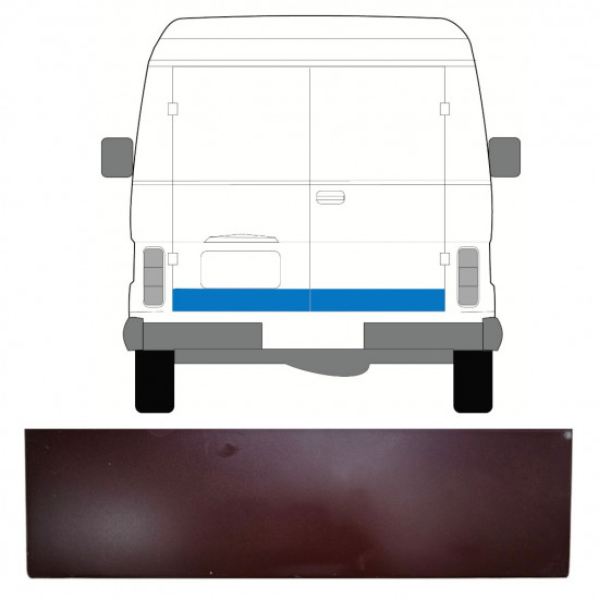 HINTEN TÜR REPARATURBLECH PANEL / LINKS = RECHTS