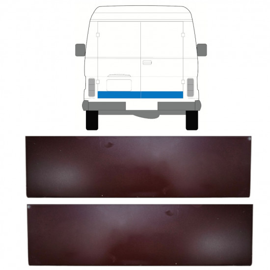 VOLKSWAGEN LT 1975-1996 HINTEN TÜR REPARATURBLECH PANEL / LINKS = RECHTS / SATZ