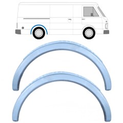 Reparaturblech Kotflügel hinten für Volkswagen LT 1975-1996 / Links = Rechts (symmetrisch) / Satz 9873