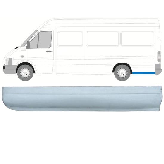 Reparaturblech unteres Teil hinterer Kotflügel für Volkswagen LT 1996-2005 / Links 13833