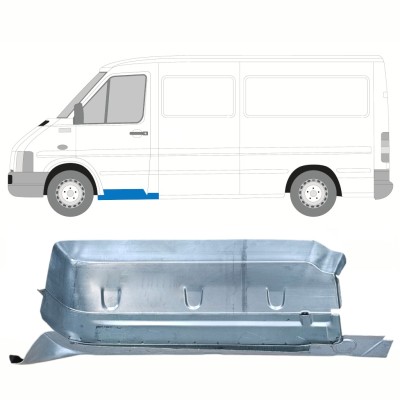 Reparaturblech vorderer Tritt mit Teil des Schwellers für Volkswagen LT 1996-2005 / Links 16566