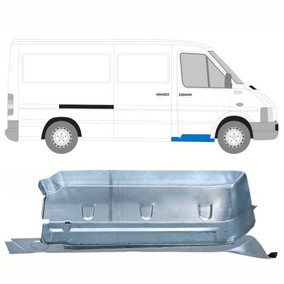 Reparaturblech vorderer Tritt mit Teil des Schwellers für Volkswagen LT 1996-2005 / Rechts 16565