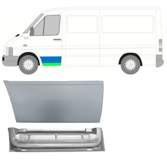 Reparaturblech vordere Tür für Volkswagen LT 1996-2005 / Links 16558