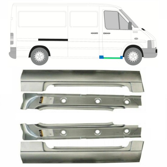 Reparaturblech innen + außen vorderer Schweller für Volkswagen LT 1996-2005 / Links+Rechts 16584
