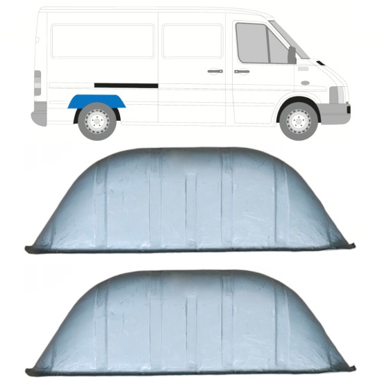 Reparaturblech Innenkotflügel hinten für Volkswagen LT 1996-2005 / Links = Rechts (symmetrisch) / Satz 14151
