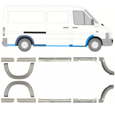 Reparaturblech-Set für Volkswagen LT 1996-2005 / Links+Rechts / 14388