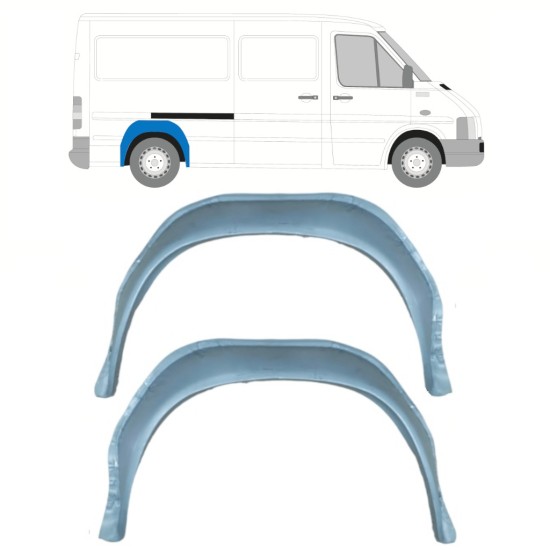 Reparaturblech Innenkotflügel hinten für Volkswagen LT 1996-2005 / Links = Rechts (symmetrisch) / Satz 14177