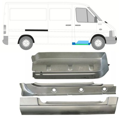 Reparaturblech Innen-Schweller + Kotflügel + vorderer Tritt für Volkswagen LT 1996-2005 / Rechts 16571