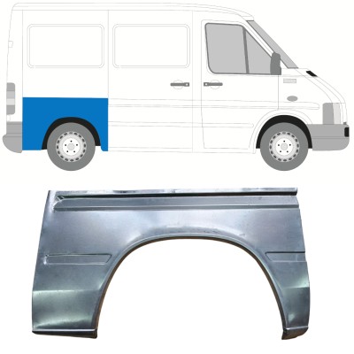Reparaturblech Kotflügel hinten für Volkswagen LT 1996-2005 / Rechts 13477