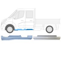 Reparaturblech-Set für Renault Master 2010- / Links / Doppelkabine / 14912