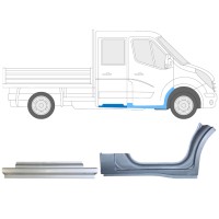 Reparaturblech-Set für Renault Master 2010- / Rechts / Doppelkabine / 14913