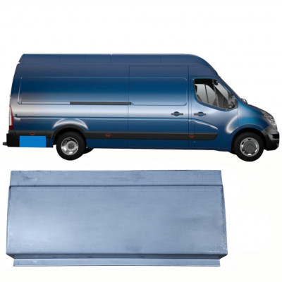 RENAULT MASTER 2010- HINTEN KOTFLÜGEL REPARATURBLECH HINTEN HINTEN RAD / RECHTS