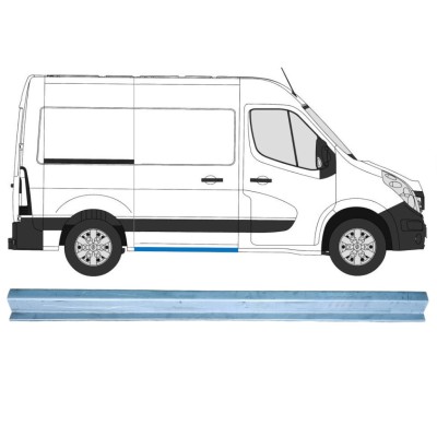 Reparaturblech Schiebetürschweller für Renault Master 2010- / Rechts 14917