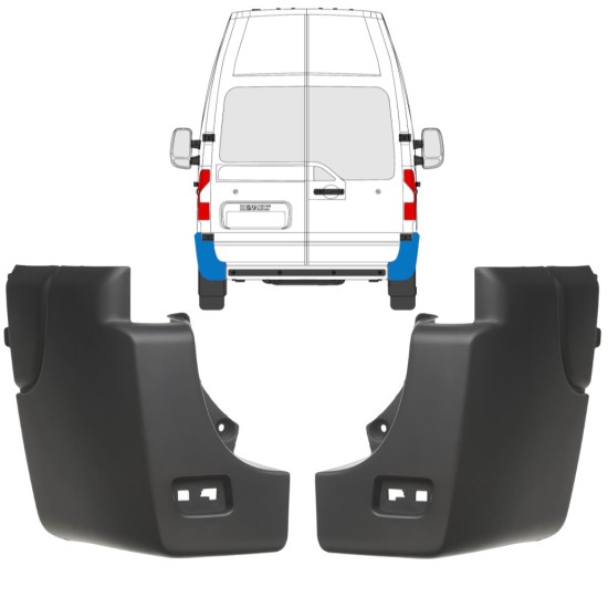 Ecke hinterer Stoßstange für Renault Master 2010-2024 / Links+Rechts / Satz 17238