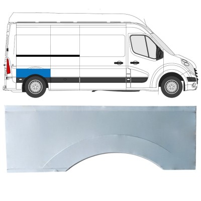 Reparaturblech Kotflügel hinten für Nissan NV400 2010- / Rechts 16824
