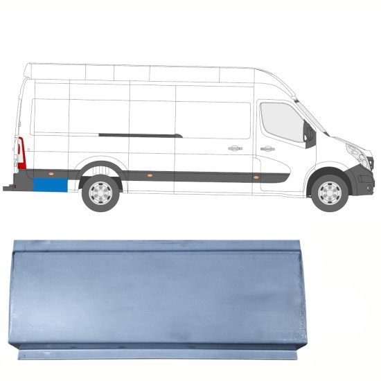 Reparaturblech hinterer Kotflügel hinteres Teil für Renault Master 2010-2024 / Links = Rechts (symmetrisch) 17292