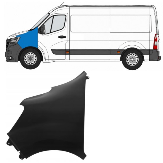 Vorne Kotflügel für Renault Master 2019-2024 / Links 17254