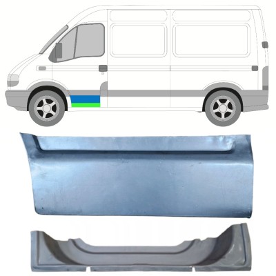 Reparaturblech innen + außen vorderer Tür für Opel Movano 1998-2010 / Links 16880