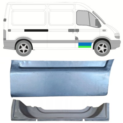 Reparaturblech innen + außen vorderer Tür für Opel Movano 1998-2010 / Rechts 16878