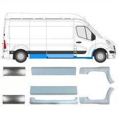 Reparaturblech-Set für Renault Master 2010- / Links+Rechts / 10064