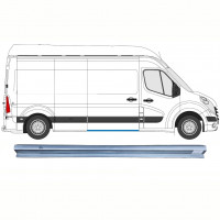 RENAULT MASTER 2010- SCHIEBETÜR SCHWELLER REPARATURBLECH / RECHTS