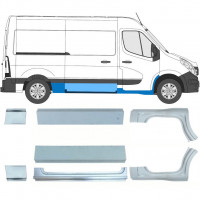 RENAULT MASTER 2010- KURZ REPARATURBLECH / SATZ / RECHTS + LINKS