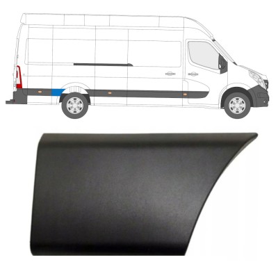 Seitenleiste hinterer Kotflügel hinter dem Rad für Renault Master 2010- / Rechts 16658