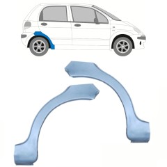 Reparaturblech Kotflügel hinten für Daewoo Matiz 1998-2008 / Links+Rechts / Satz 10036