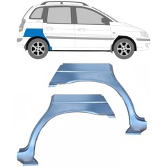 Reparaturblech Kotflügel hinten für Hyundai Matrix 2001-2010 / Links+Rechts / Satz 9211