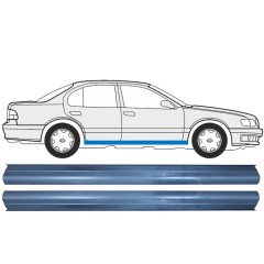 Reparaturblech Schweller für Nissan Maxima 1999-2003 / Links = Rechts (symmetrisch) / Satz 9528