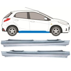 Voll schweller für Mazda 2 2007-2014 / Links+Rechts / Satz 12440