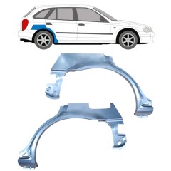 Reparaturblech Kotflügel hinten für Mazda 323F BJ 1998-2004 / Links+Rechts / Satz 9166