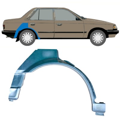 Reparaturblech Kotflügel hinten für Mazda 323 BF 1985-1989 / Rechts 12956