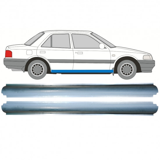 MAZDA 323 BG 1989-1994 SCHWELLER REPARATURBLECH / RECHTS = LINKS / SATZ